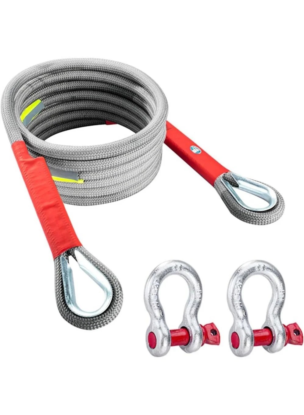 Arabest Heavy Duty Recovery Tow Strap with 2 D-Ring Shackles (18T, 4m) for Off-Road Trucks and SUVs svzrp