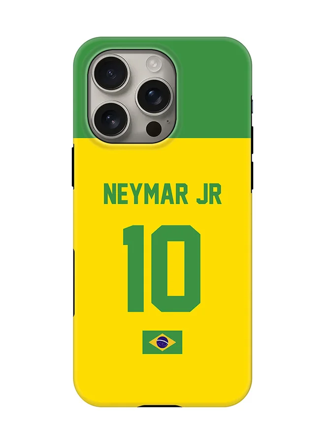 Stylizedd Magnetic Protective Case for Smartphone (Dual Layer PC and TPU, Matte Finish, Brazil Football Design) gkdpq