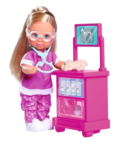 Simba Evi Love Puppy Doctor Playset with Pet Care Accessories (Kids, 12 cm) g6r5p