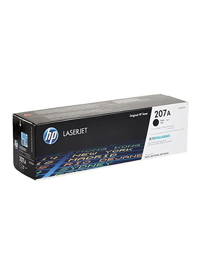 Premium Laser Toner Cartridge (207A W2210A) Black High-Yield Printing Supply for Professional Office Printers s9g6d