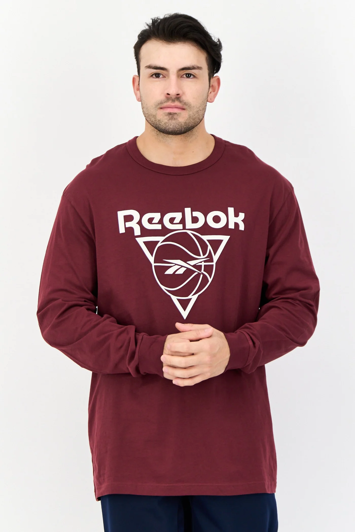 Premium Men Long Sleeve Athletic T-Shirt Breathable Outdoor Sportswear (Maroon, Large) zht1x