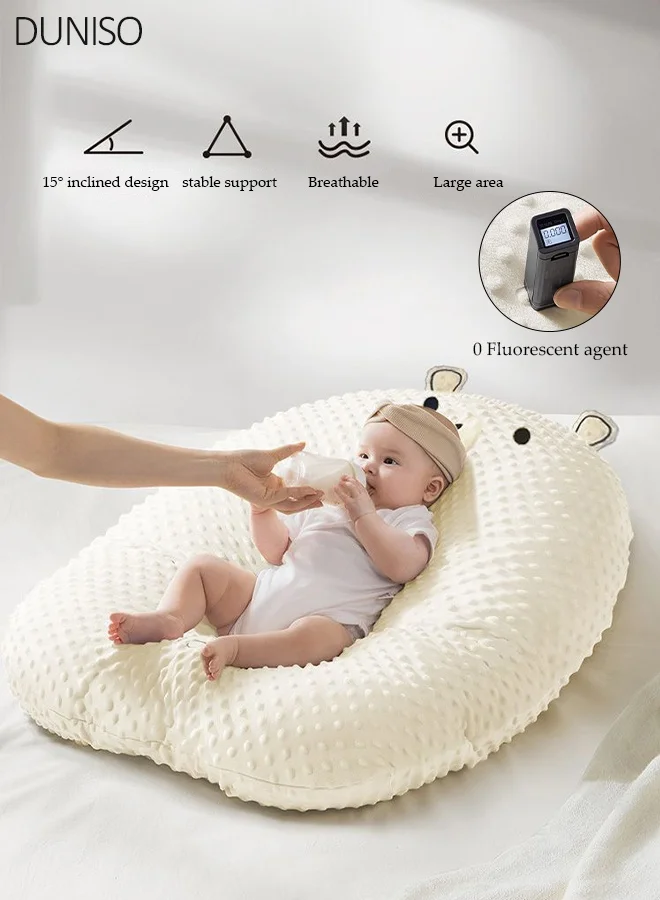 DUNISO Baby Nest Pod Portable Lounger for Newborns (Bear Design, 85x50cm) x83pu