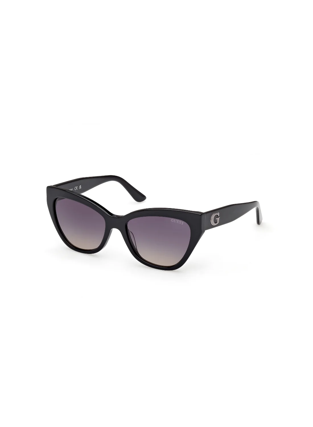 Premium Cat Eye Sunglasses for Women Full Rim Acetate Frame Black (One Size) qjhy0
