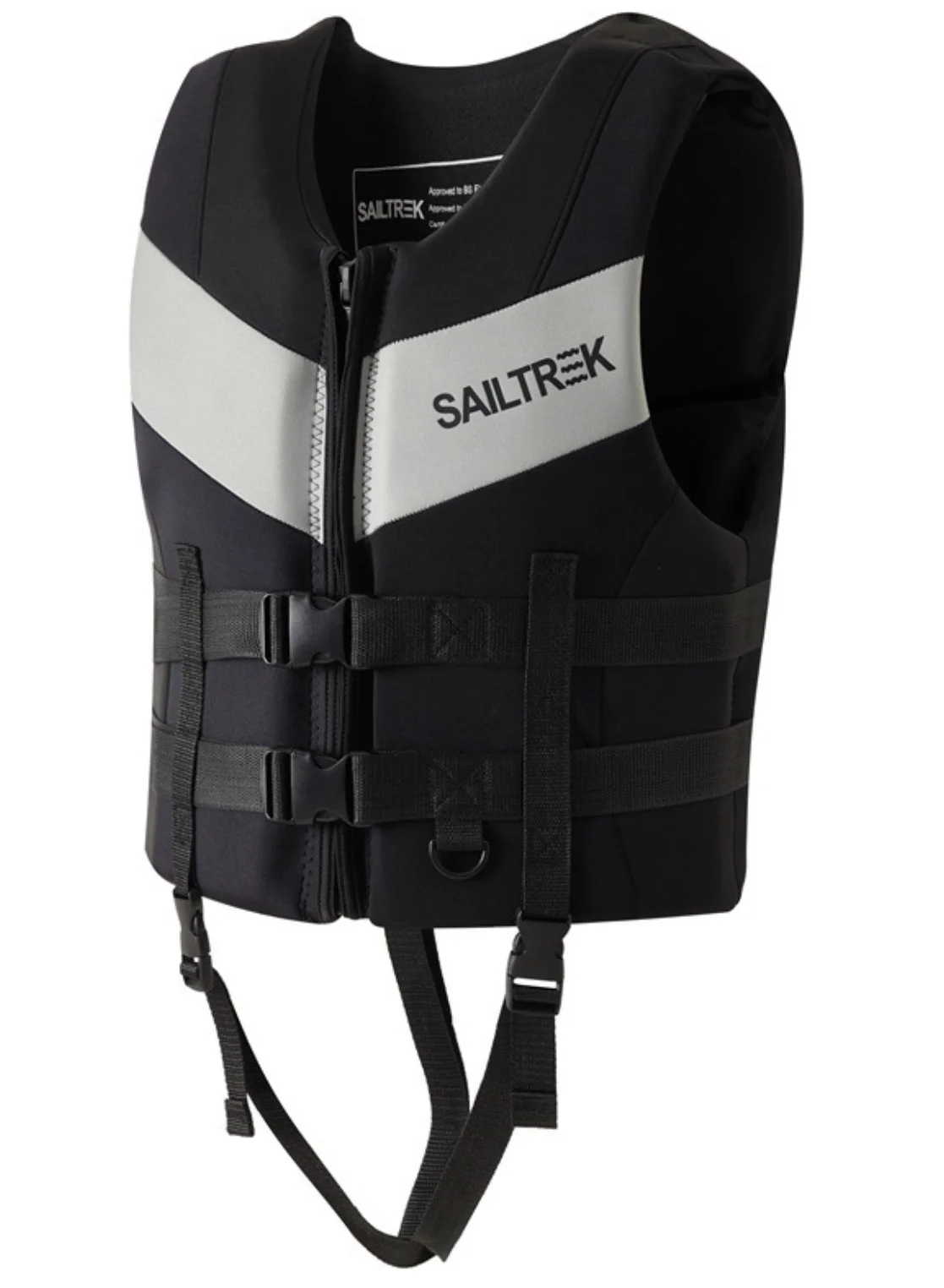 SAILTREK Neoprene Buoyancy Swim Vest Premium Water Sports Safety Jacket with Adjustable Straps for Snorkeling Kayaking (Adult, Black) 969n2