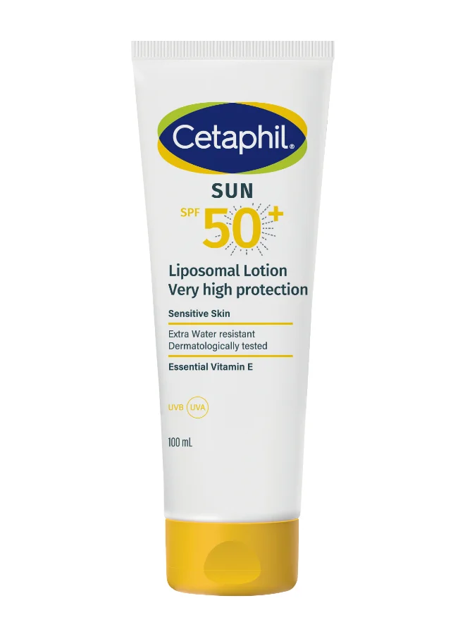 Premium Liposomal Sunscreen Lotion SPF 50+ Broad Spectrum Face and Body Moisturizer for Sensitive Skin (White, 100 mL) rtnev