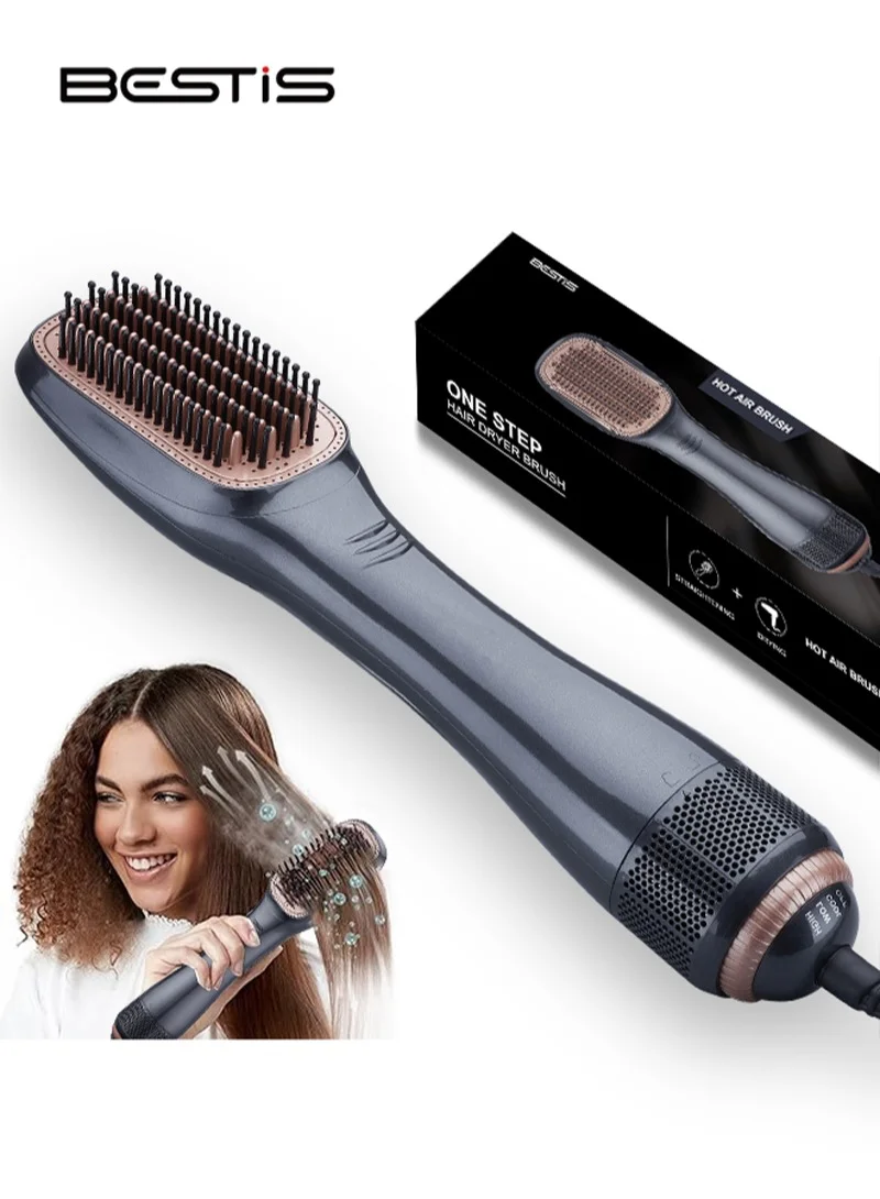 BESTIS 3-in-1 Hair Dryer Brush Professional Ceramic Styler with 3 Heat and 2 Speed Settings (1200W) j35n1