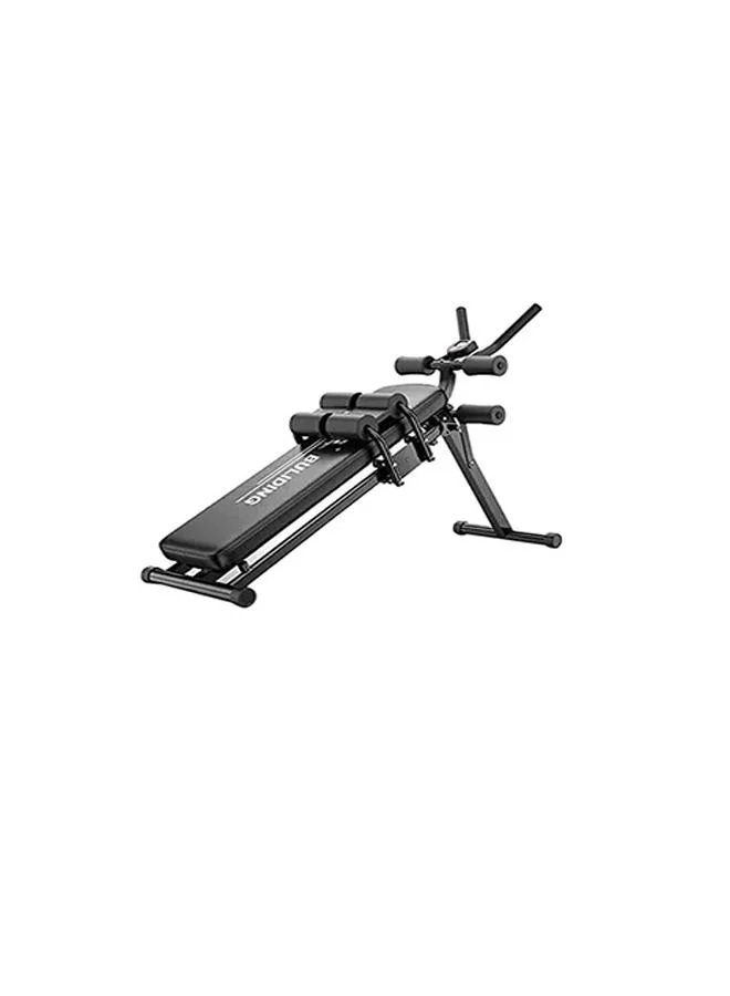 Premium Multi-Function Abdominal Trainer Cardio Bench Foldable Steel Home Fitness Equipment (130 cm) 23zxg