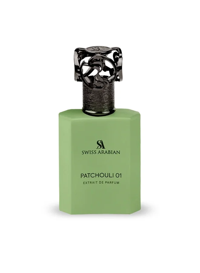 Swiss Arabian Patchouli 01 Extrait De Parfum Premium Fragrance for Men and Women (50 mL) rhbt9