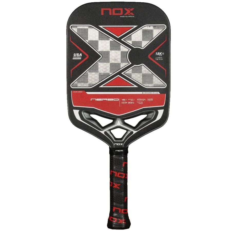 Premium Pickleball Paddle Professional Graphite Racket Lightweight Performance Gear (Red, Standard Size) fw2dn