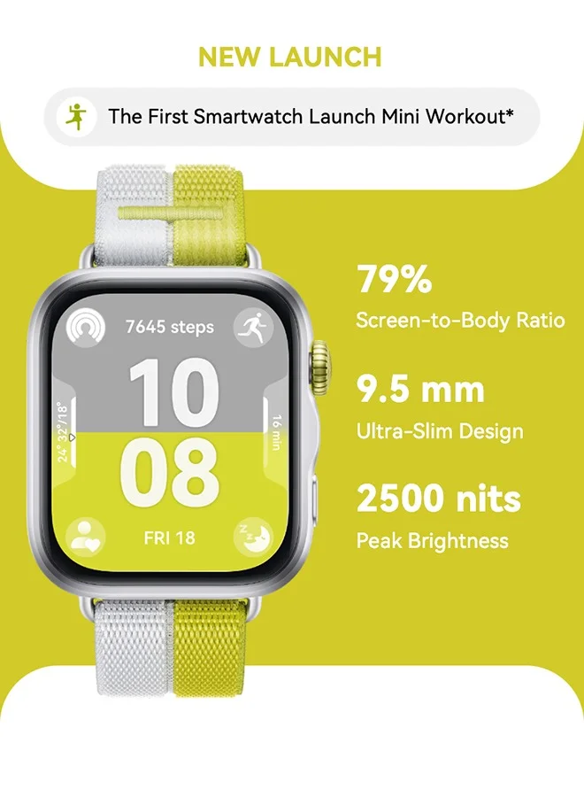 Smart Premium Fitness Smartwatch with 43mm FullView Display, GPS, Heart Rate & Sleep Tracking (Silver, 43mm) iemzl