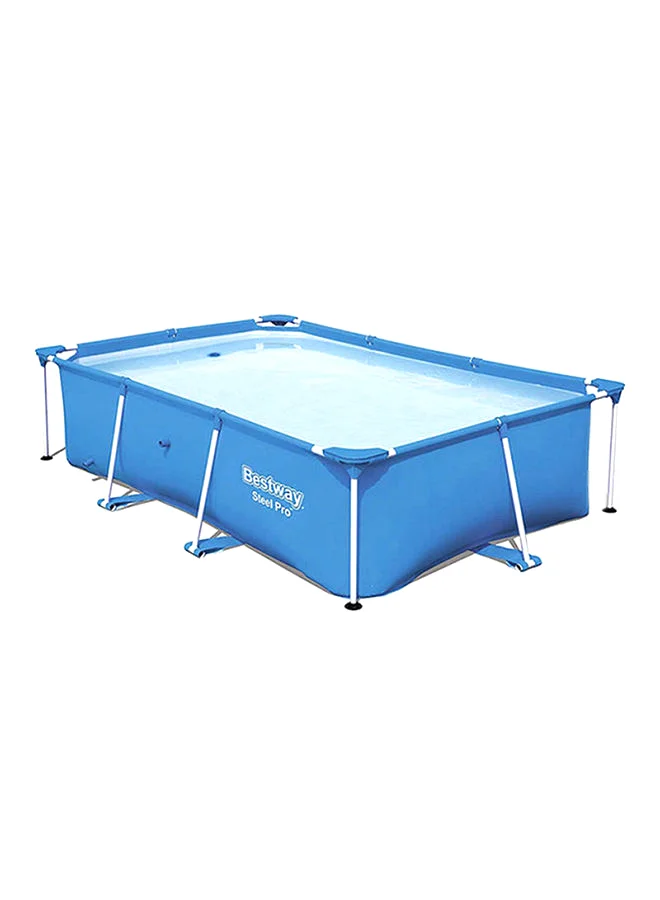 Premium Sturdy Frame Swimming Pool for Kids Durable PVC Rectangular Pool (259x170x61cm) yf5np