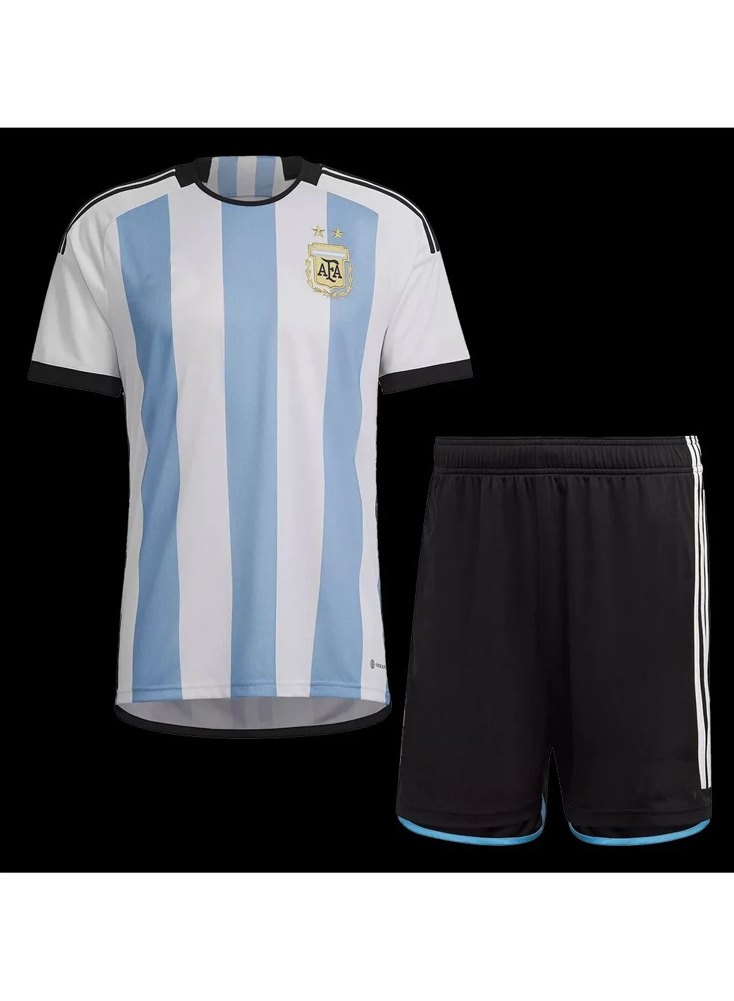 DubaiGallery Argentina National Team Home Fan Jersey and Shorts Set (Polyester, Adult) 9ac8q