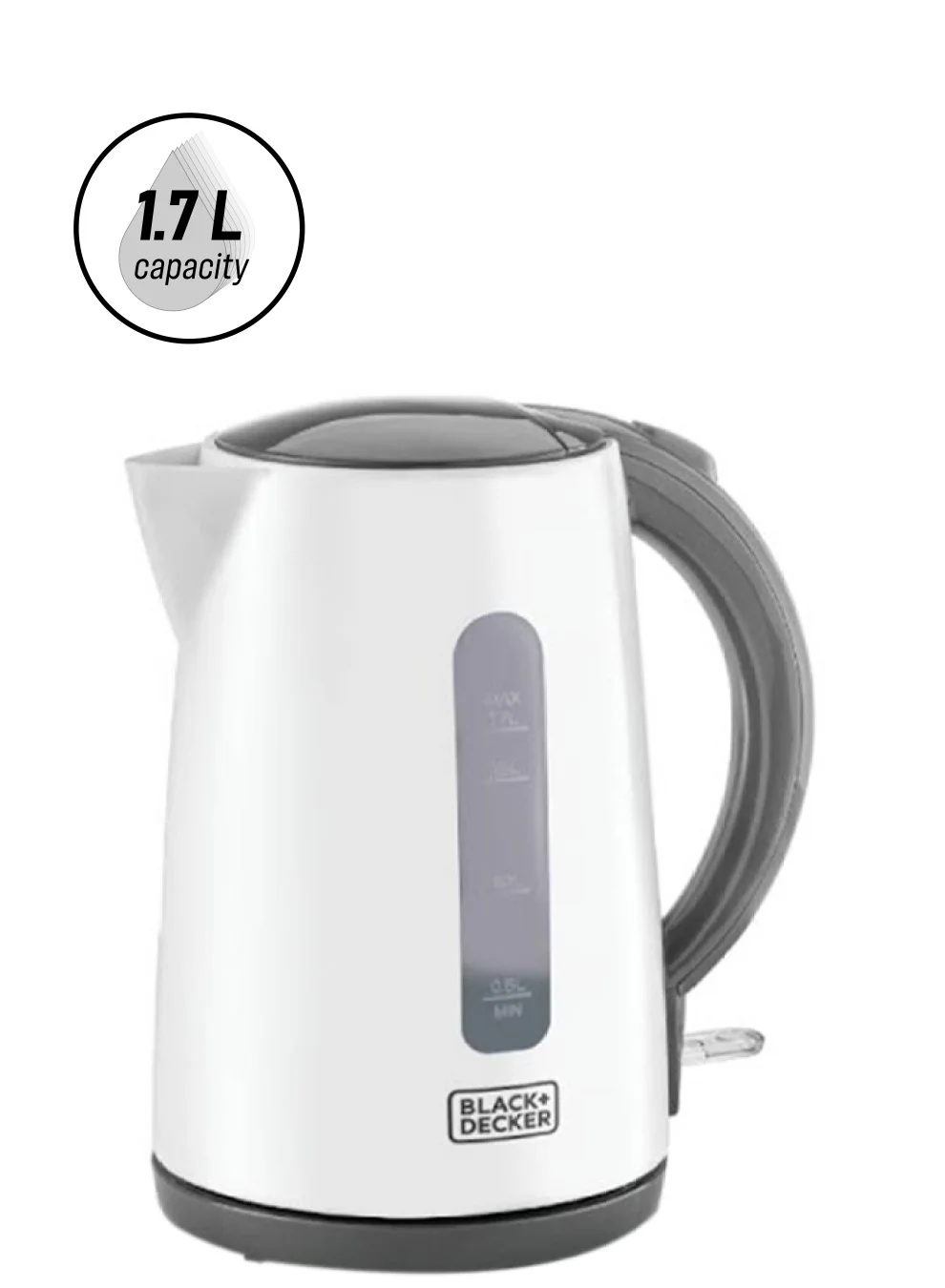 Premium Cordless Electric Kettle with Rapid Boil Technology and Auto Shut-Off Safety (White, 1.7 L) f176n