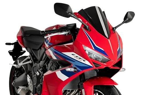 Racing Windscreen for Sport Motorcycles (Carbon Black, 35 cm) Premium Aerodynamic Wind Deflector for Enhanced Riding Stability dbocs