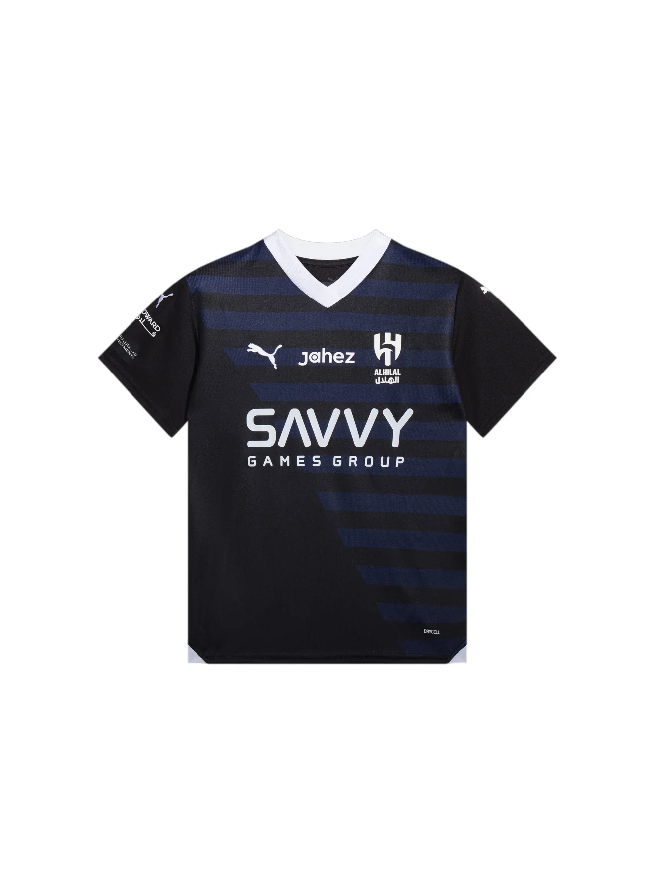 Sport Al Hilal Third 23/24 Replica Football Jersey (Black, Kids) 25x8n