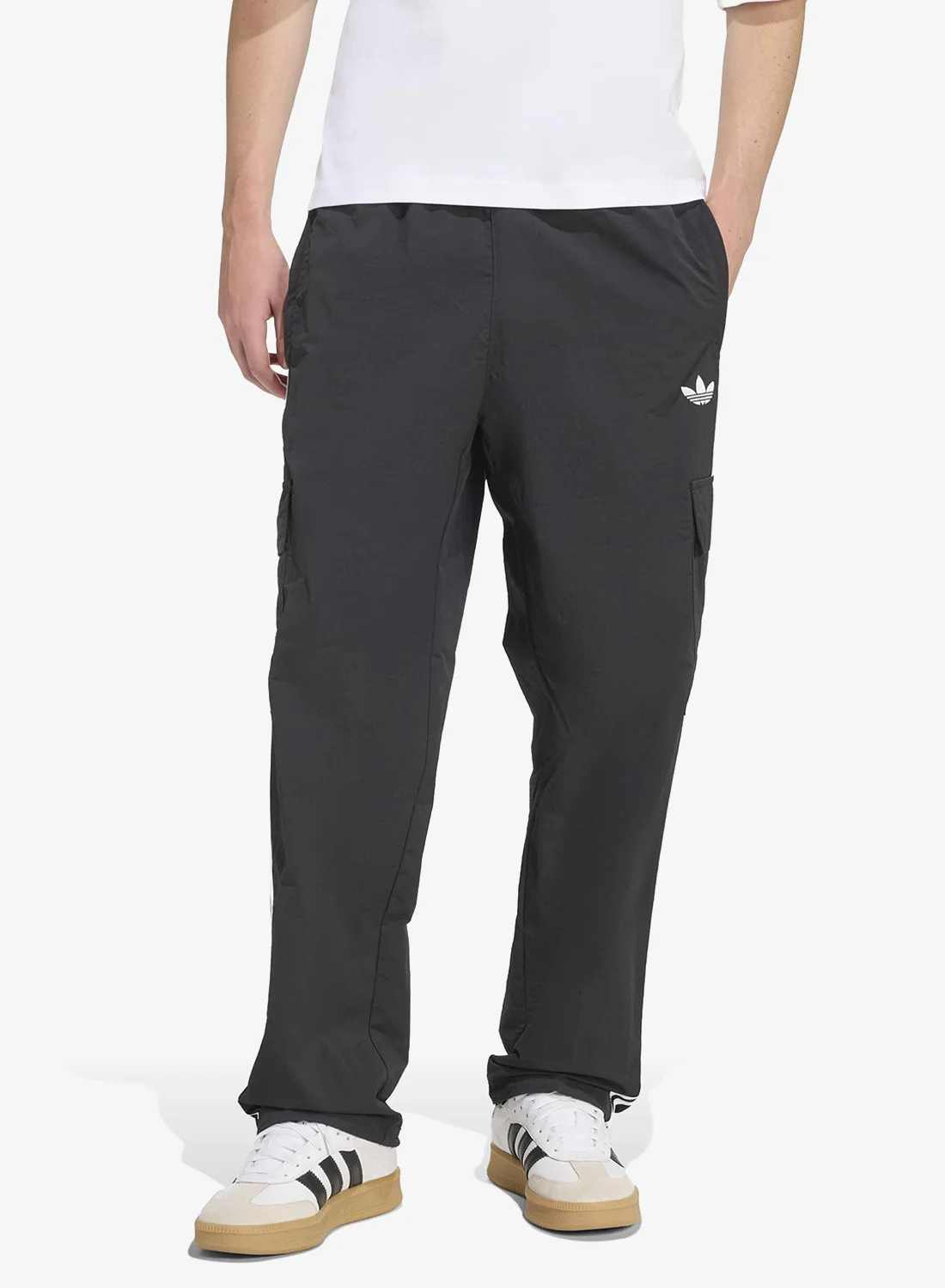 Sport Originals Cargo Pants 3-Stripes Premium Athletic Trousers for Men (Black, Large) x65gt