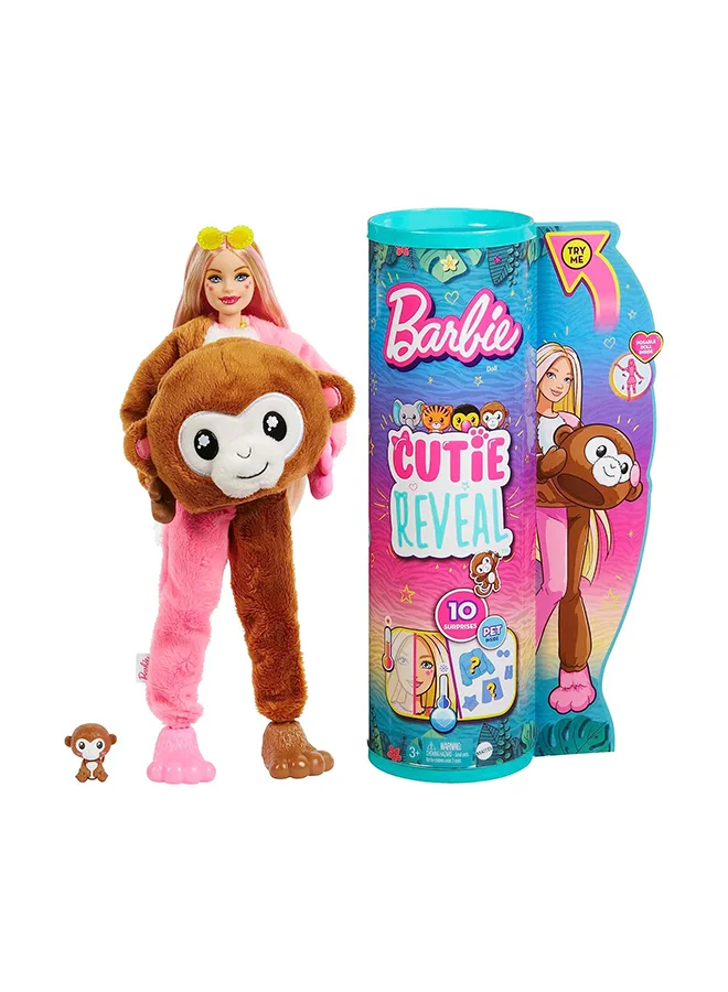 Fashion Doll Jungle Series Monkey-Themed Chelsea Small Doll Set (Premium Plastic, 15 cm) kptdu