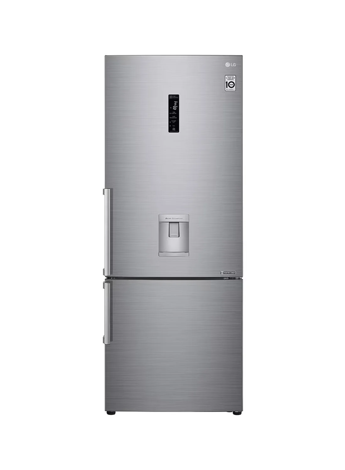 Ultra-HD Bottom Mount Refrigerator with Inverter Compressor and Multi AirFlow (Platinum Silver, 446L) t80wt