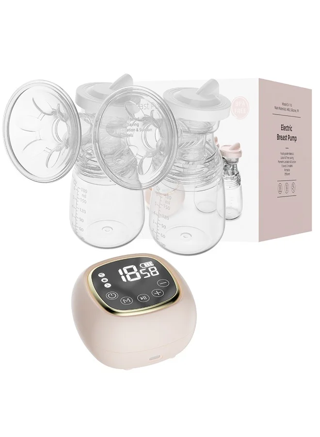 ALLTOMOM Automatic Hands-Free Electric Double Breast Pump (3 Modes, 9 Levels, Rechargeable, Pack of 2) 3gg5s