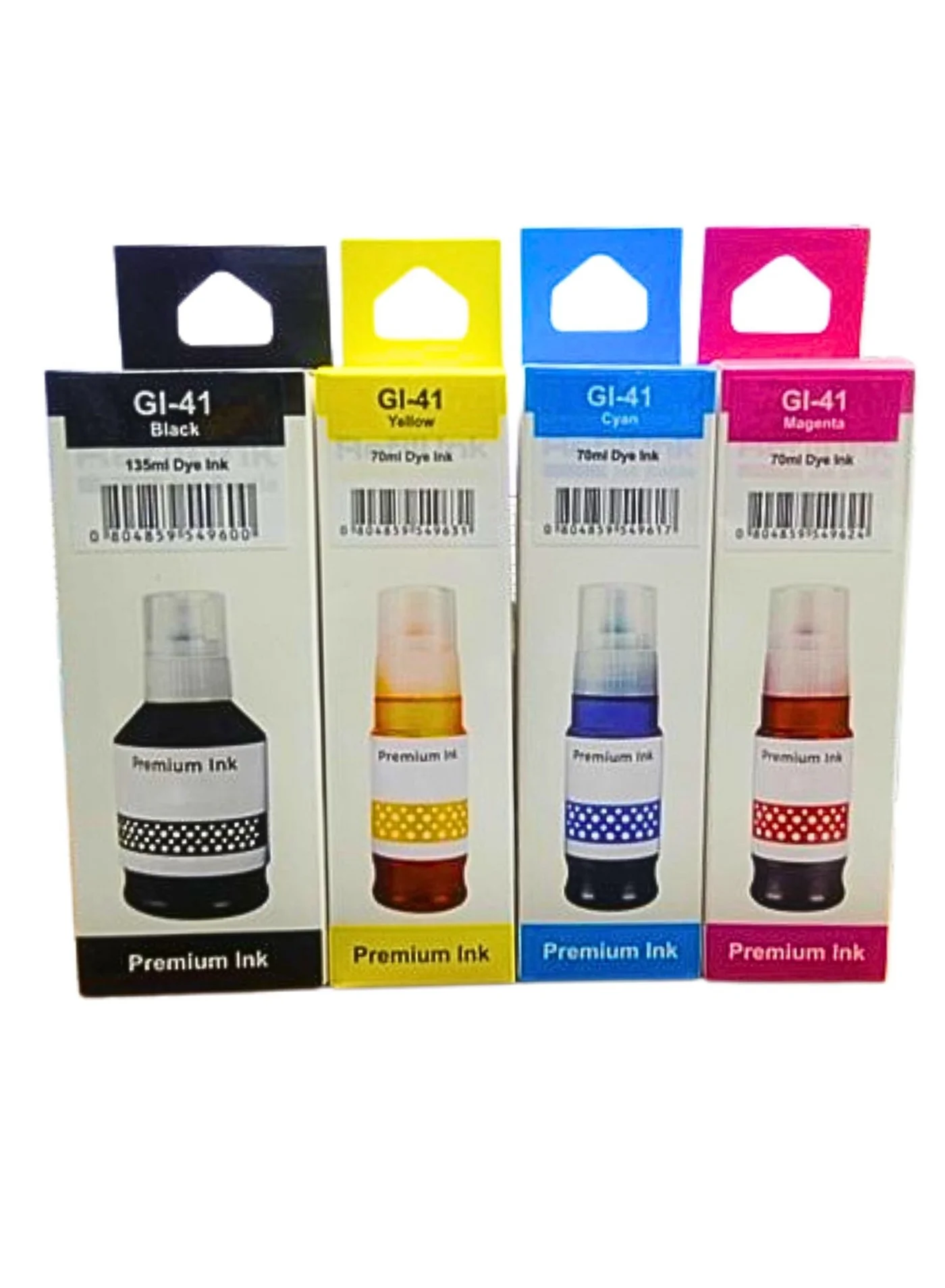 Terabyte Premium Ink Refill Set for Inkjet Printers (4-Pack, Pigment Black, Cyan, Magenta, Yellow) 20you