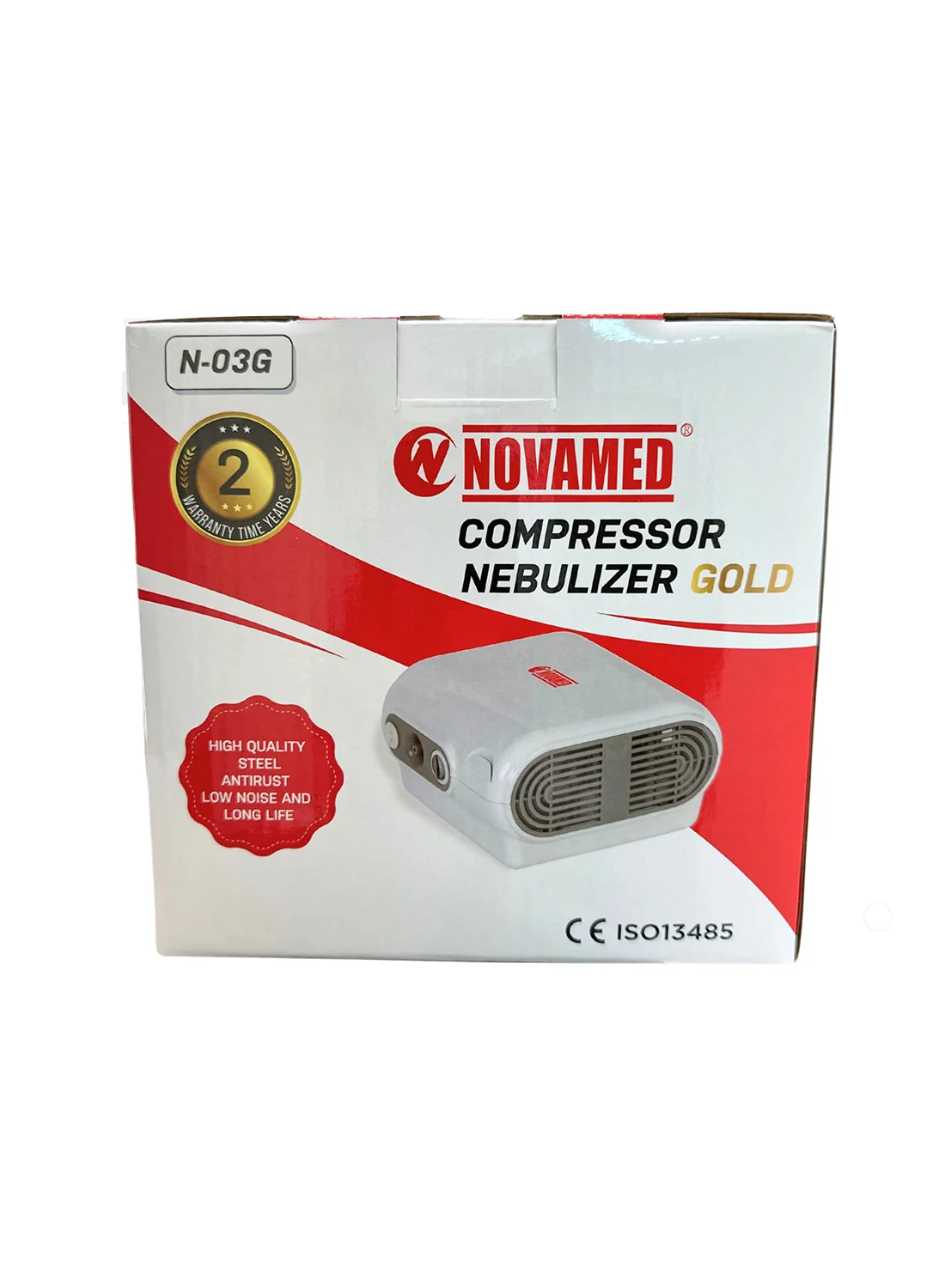 NOVAMED Compressor Nebulizer Premium Premium Device (Gold, 1 Unit) p2iub