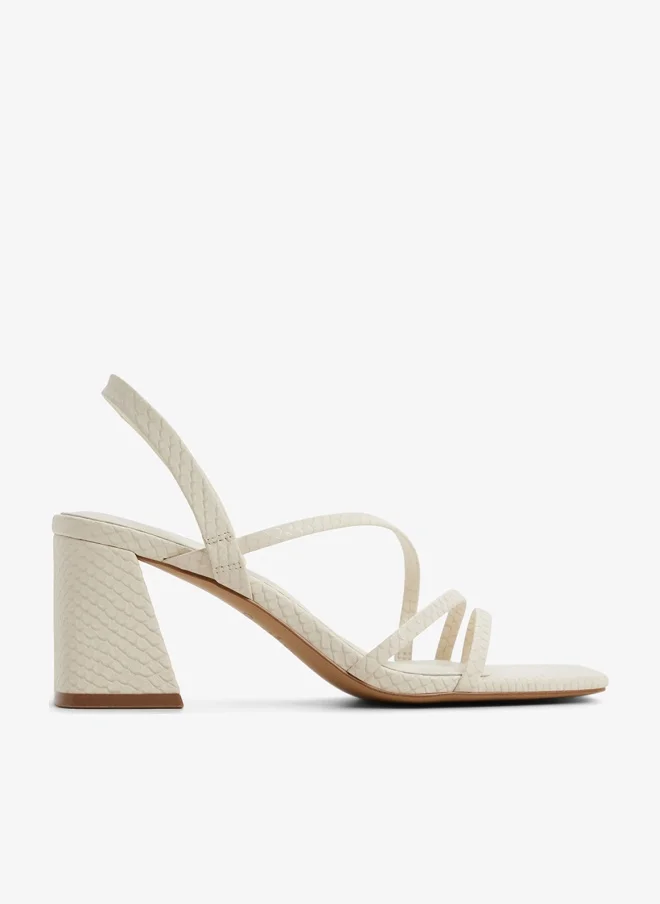 Atlanticus Sling Back Mid Heel Sandals Premium Elegant Footwear for Women (Beige, 38) xu69j