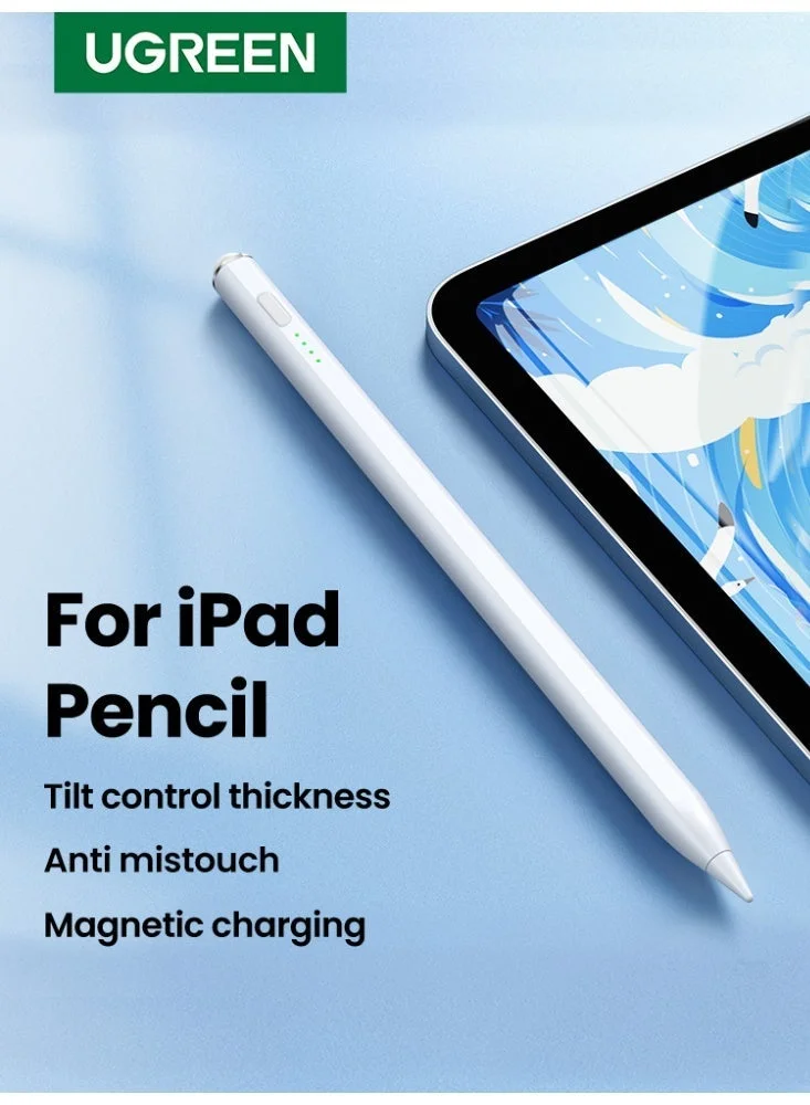 Ugreen Active Stylus Pen for Tablets with LED Power Display and Tilt Sensitivity (White, 16.5 cm) y3h2z
