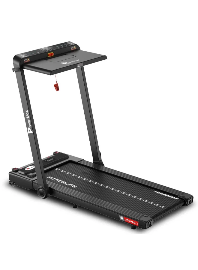Premium 2-in-1 Motorized Desk Treadmill with Bluetooth Speaker and LED Display (4HP Motor, 12 Kmph, 110kg Capacity) b101e