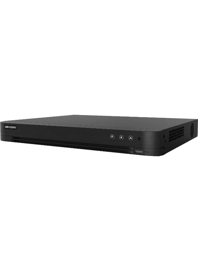 Premium 16-Channel Turbo HD DVR Security System, 1080p Resolution, H.265+ Compression, Motion Detection 2.0, HDMI & VGA Output (Black, 1 SATA HDD Slot) hmybt