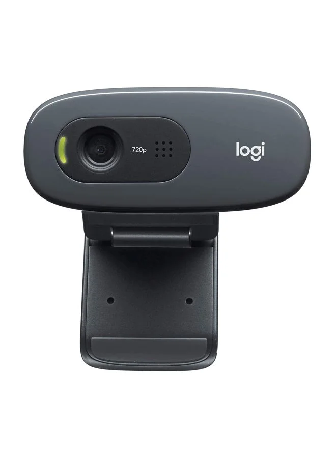 Premium HD Desktop Webcam with Built-in Noise-Reducing Microphone (Black, 720p) 88sdt