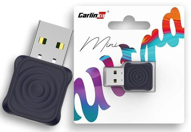 Wireless CarPlay and Android Auto Adapter 2-in-1 Plug and Play Converter for Car Multimedia Systems (USB-A and Type-C, Compact) ir6xj