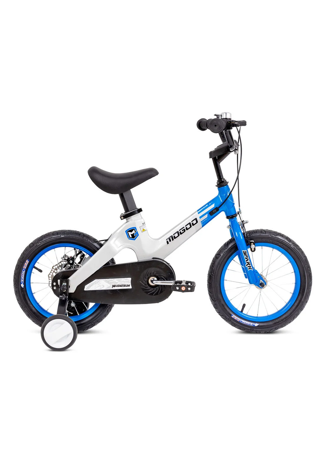 MOGOO Kids Bike 12-Inch Magnesium Frame Lightweight Bicycle with Adjustable Seat (Blue/White, 30 cm) t70j3