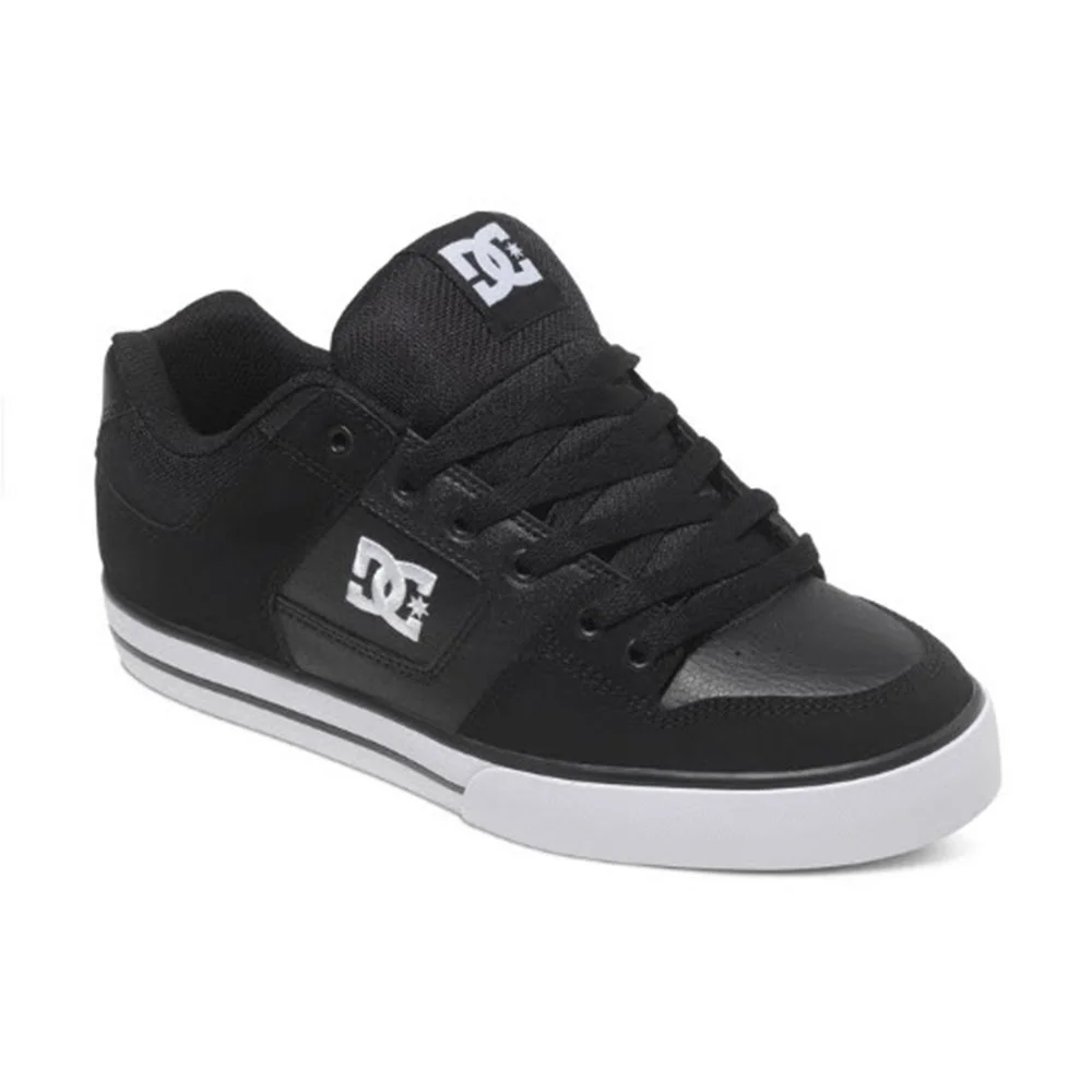 Premium Low Top Skate Sneakers for Men Durable Casual Athletic Footwear (Black, 46 EU) wtrie