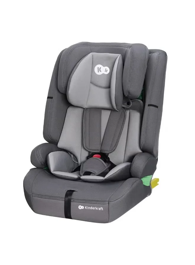 Premium Adjustable Car Seat for Toddlers and Kids (9-36kg) - Grey 33d15