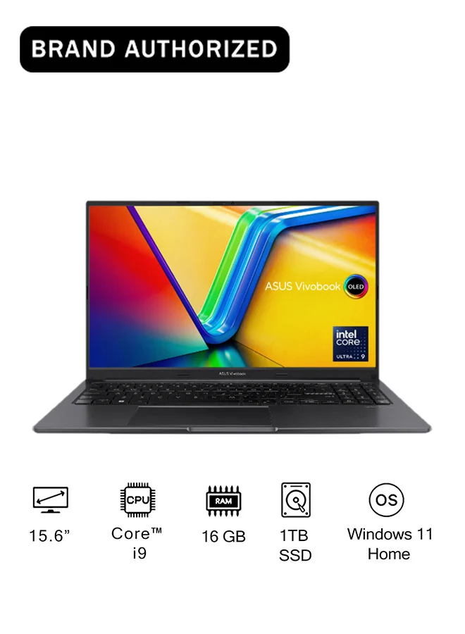 Premium 15.6-Inch Full HD Laptop, Intel Core i9 Processor, 16GB RAM, 1TB SSD, Windows 11 Home (Black, 15.6-Inch) cjvef