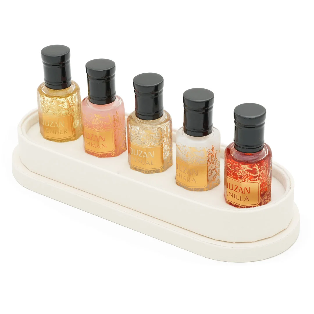 Louzan Musk Collection Premium Fragrance Set (5 x 12 mL) w9g1i
