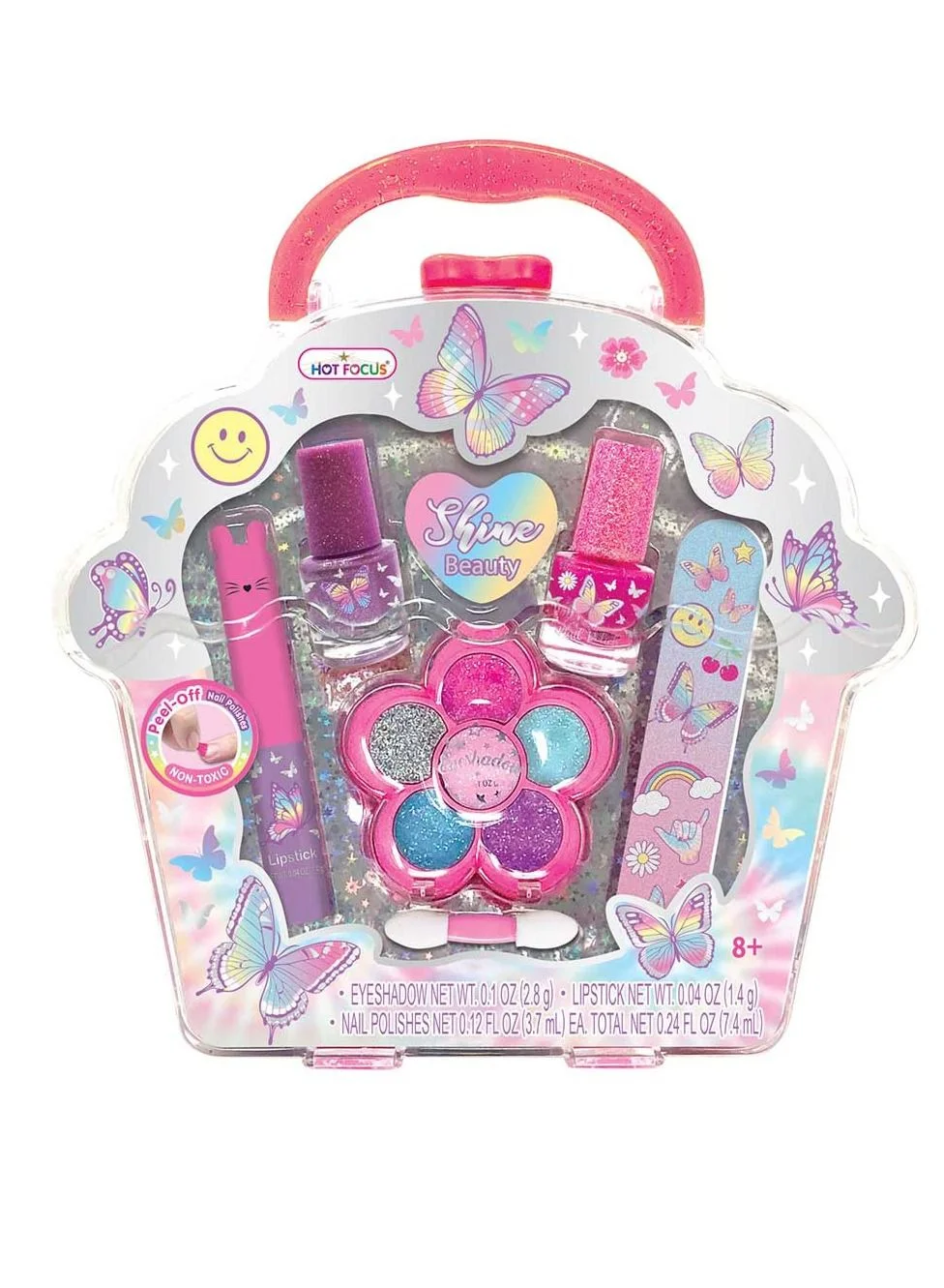 Hot Focus Shine Beauty Set Makeup Kit for Kids (Glitter, 1 Set) 0ay5r