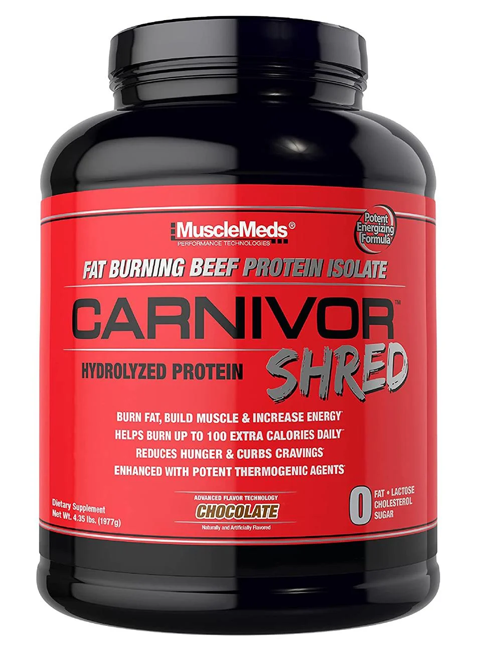 MuscleMeds Carnivor Shred Hydrolyzed Protein Powder (Chocolate, 1977g) up412