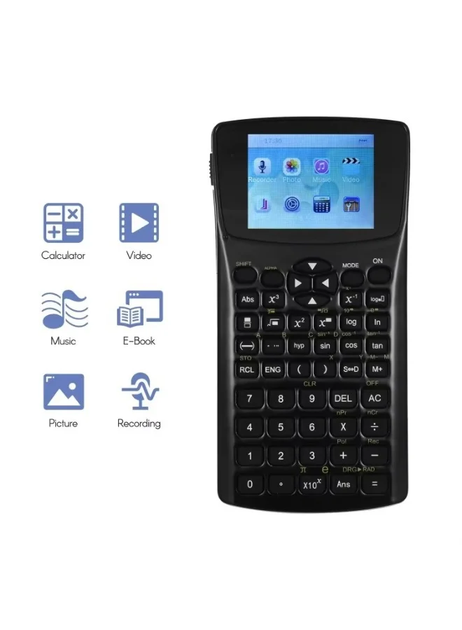 Premium Multifunction Digital Calculator with eBook Reader and Media Player (Privacy Screen, 24 Language Support) di4hb