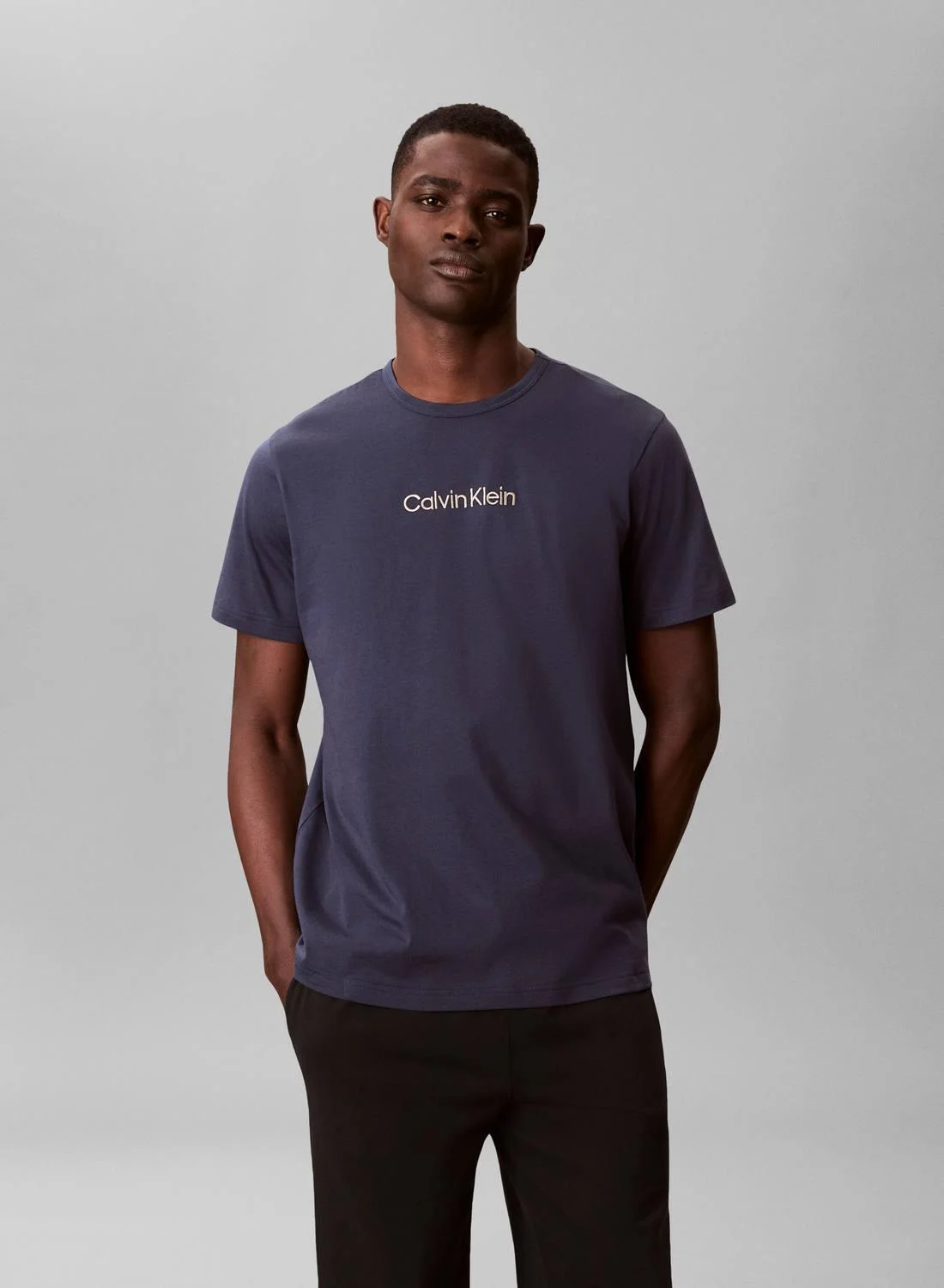 Premium Cotton Lounge T-shirt for Men (Solid, Large) vwge8