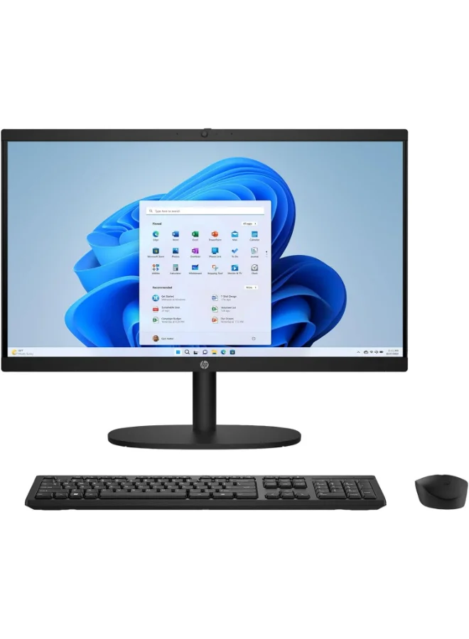 Premium All-in-One Desktop PC 21.5 Inch FHD Display Intel Core i3-N300 16GB DDR5 512GB SSD WiFi 6 (Jet Black, 21.5 Inch) 7l2mw