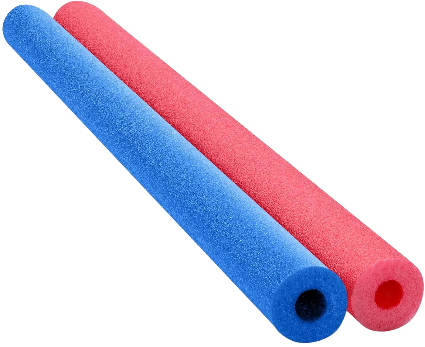 Chochkees Floating Pool Noodles Premium Foam Buoyancy Aid for Swimming Pool (Red/Blue, 132 cm, 2-Pack) 3ku8o