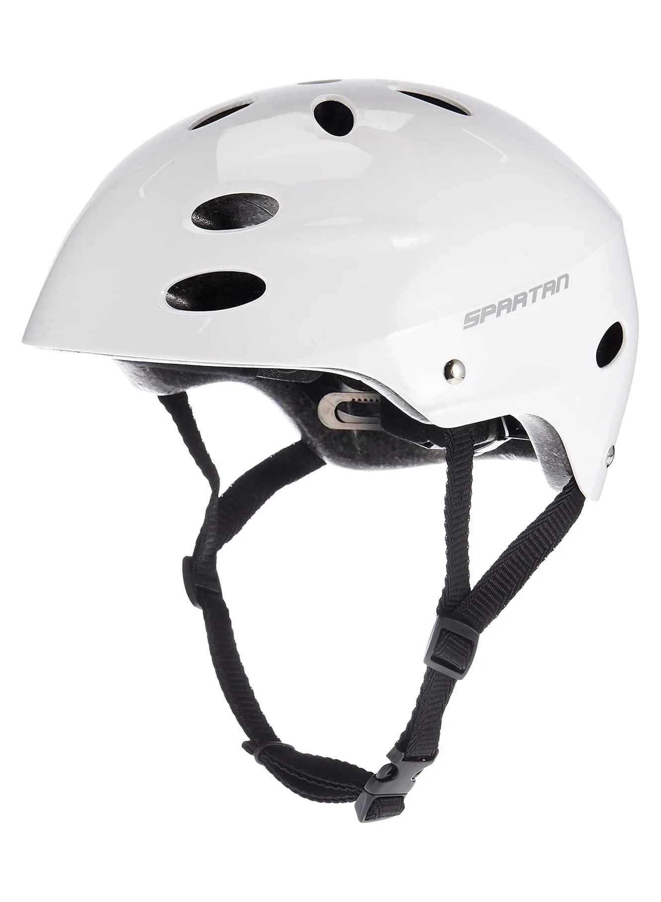 Spartan Adult Cycling Helmet Premium Impact-Resistant Protective Gear with Ventilation (White, Large 58-62cm) 8dieu