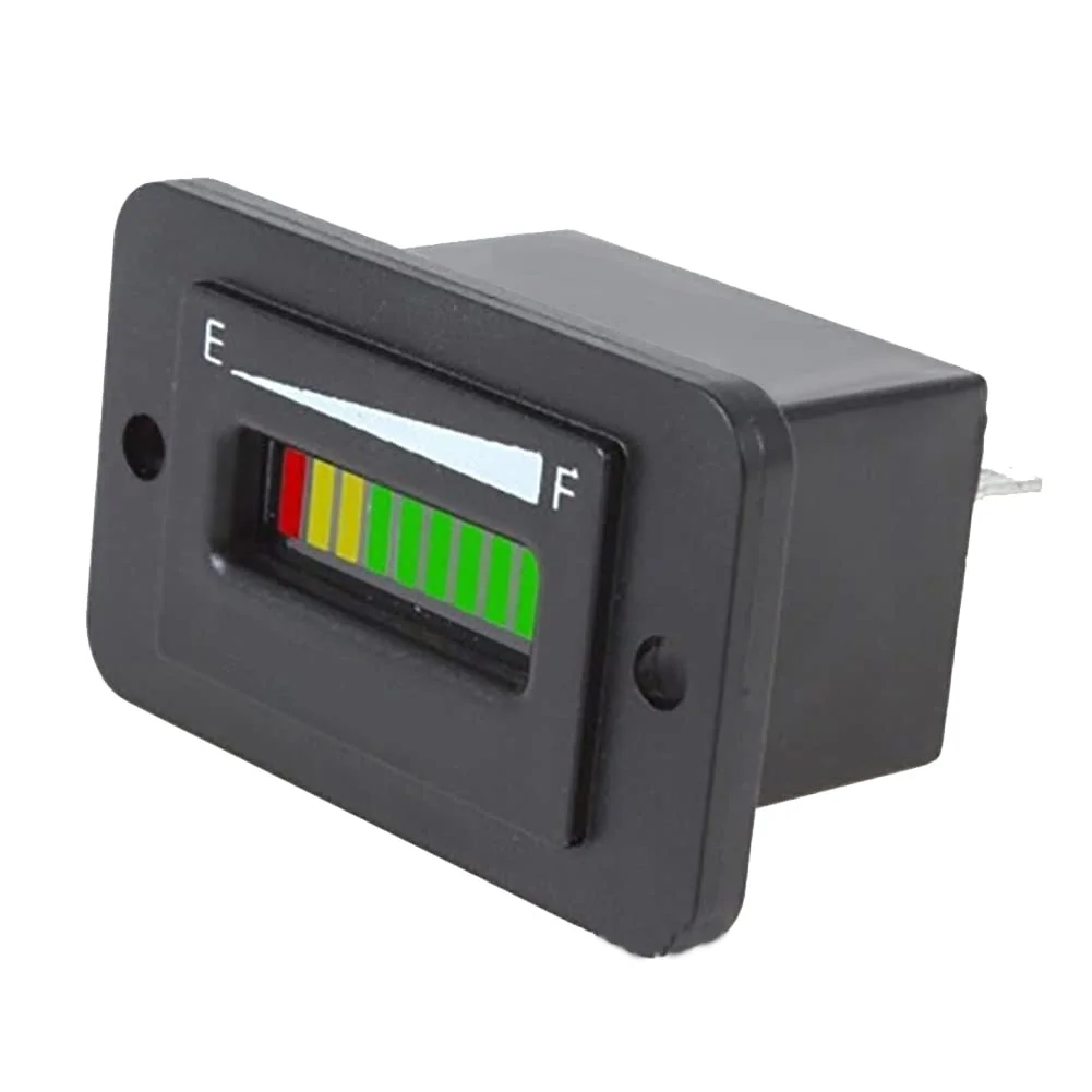 Universal LED Battery Capacity Monitor Gauge for Automotive and Motorcycle (12V-72V) q00z2