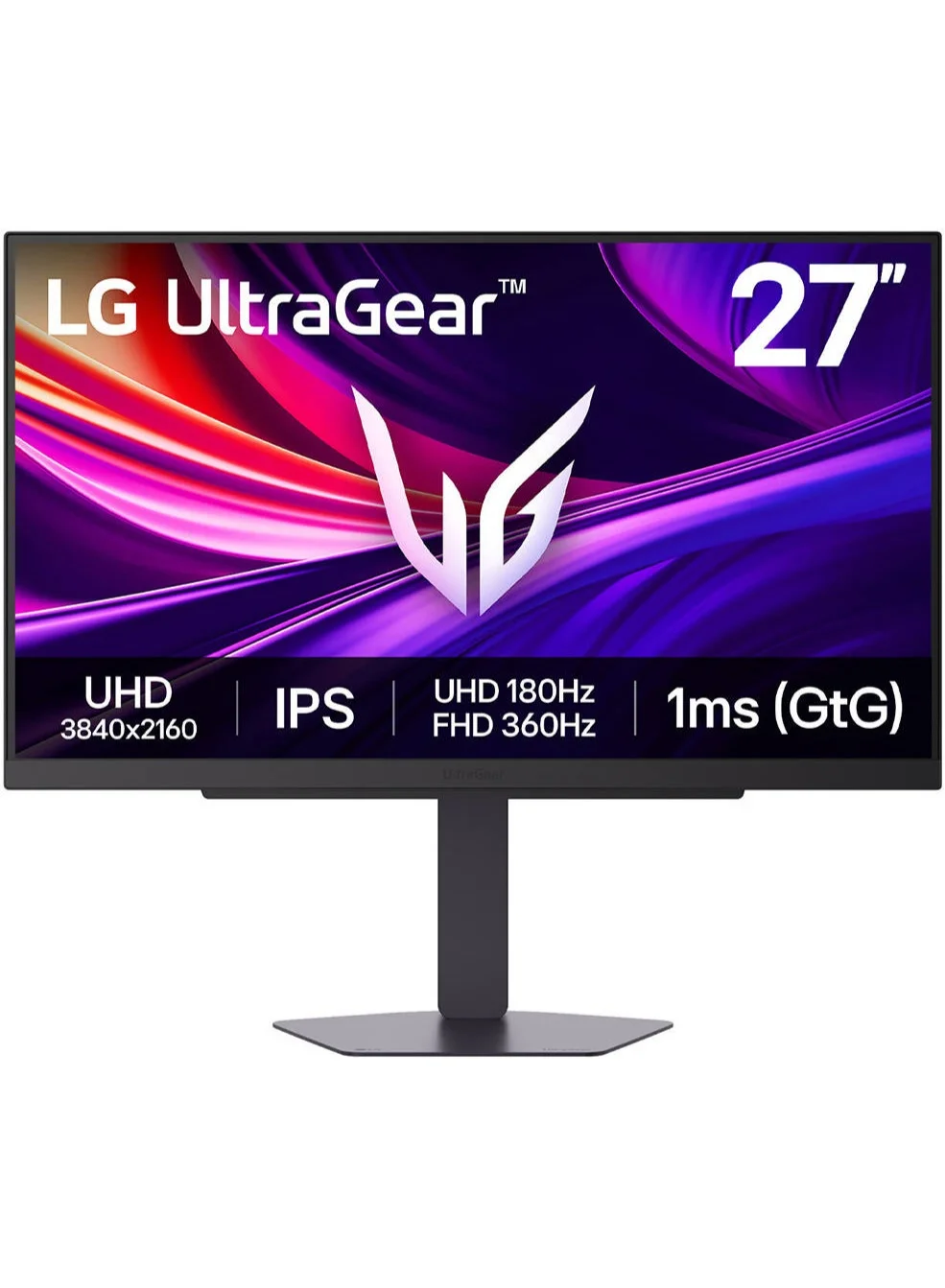 Ultra-HD 27-inch Gaming Monitor 4K UHD 180Hz IPS Display with 1ms Response Time and Adaptive Sync Technology (Black, 68.58 cm) zmn65