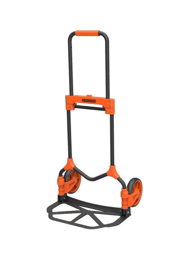 Premium Foldable Hand Truck Heavy-Duty Utility Cart for Warehouse and Home Use (Orange/Black, 50 kg) ejqq1