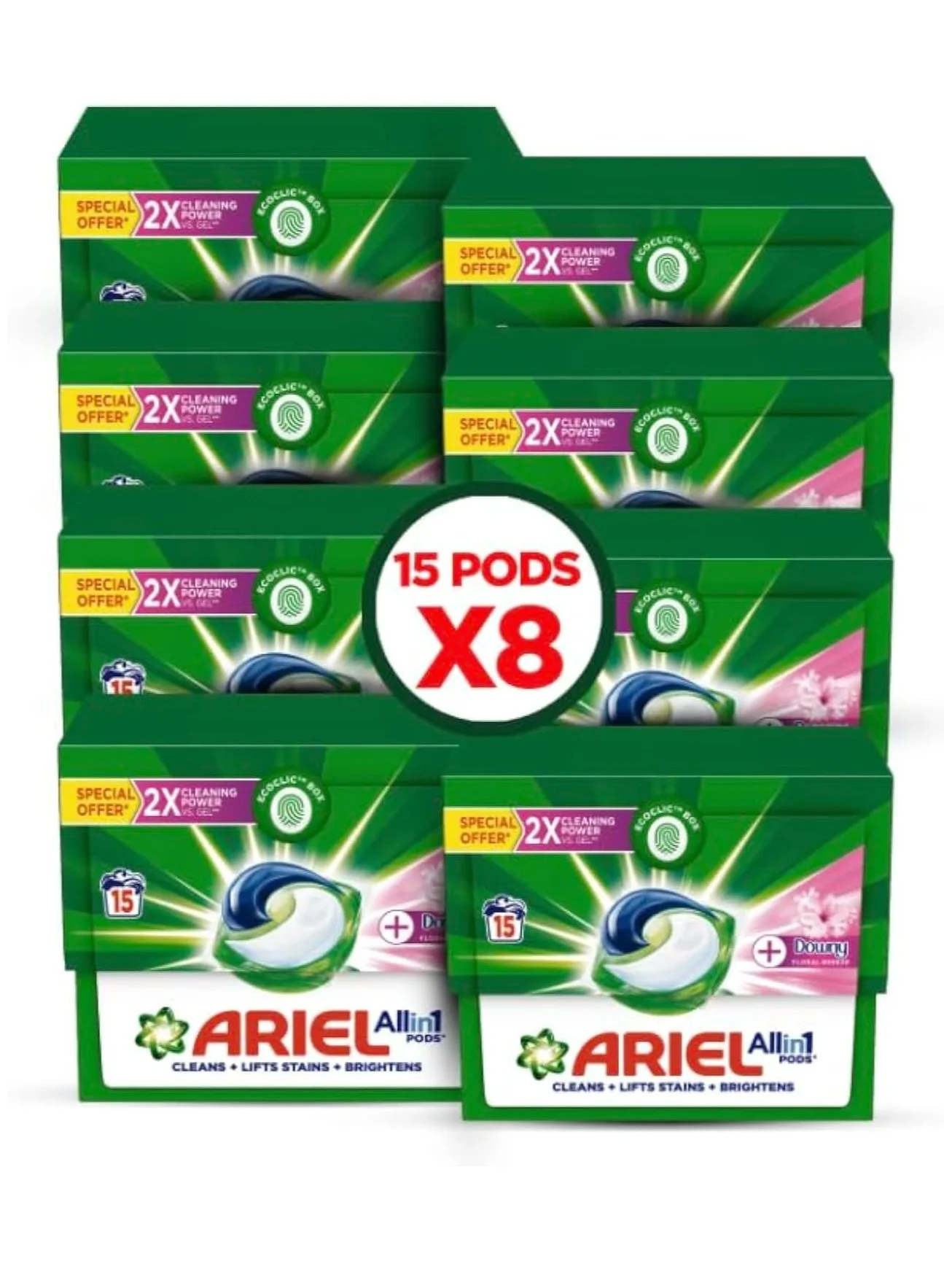 Premium Laundry Detergent Pods with Fabric Softener Scent (120 Count) l5utq
