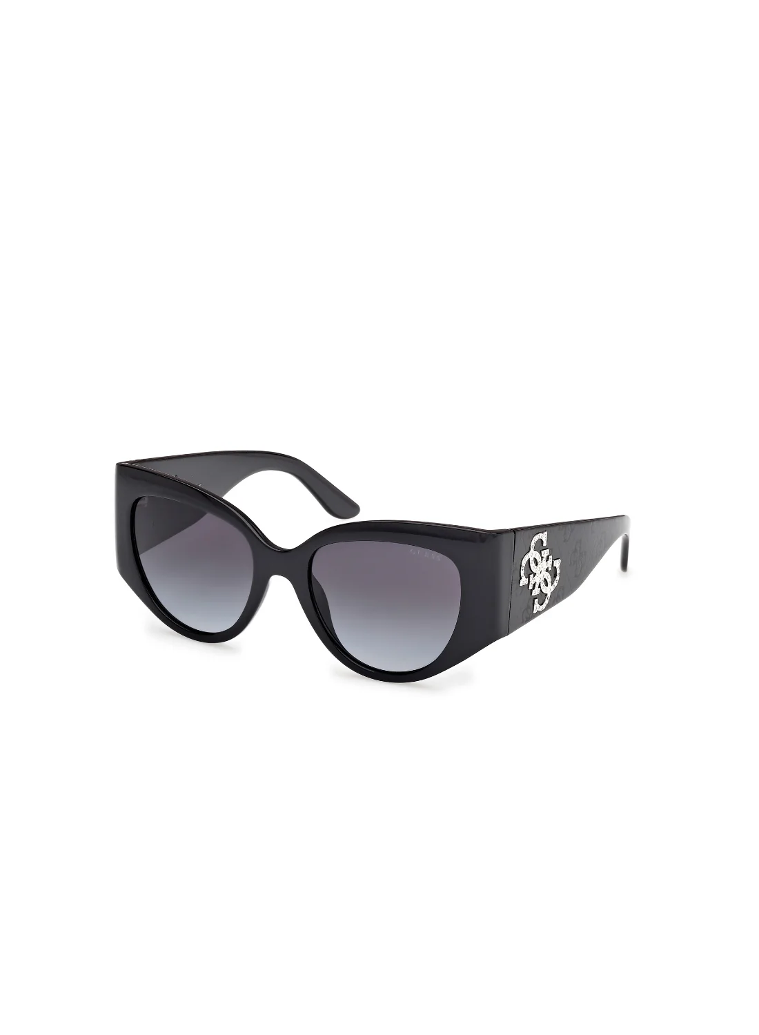 Premium Cat Eye Sunglasses for Women Full Rim Injected Frame Black (One Size) p7e6h