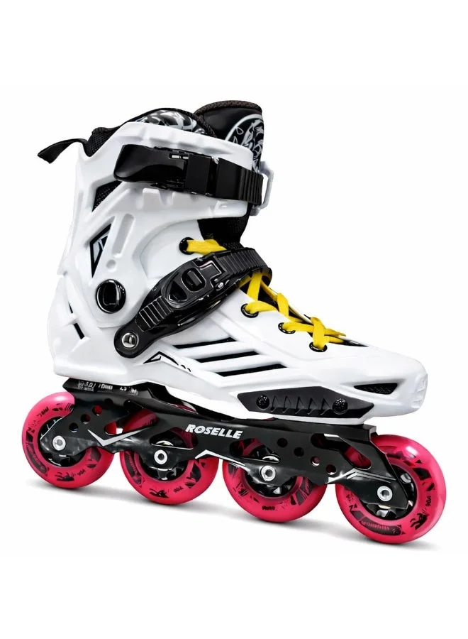 ROSELLE Professional Inline Skates with Aluminum Alloy Frame and 80mm 85A Wheels (Unisex Adult Fitness Roller Skates) ocr9u