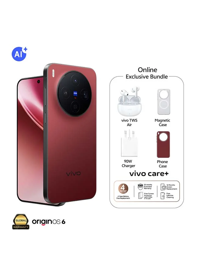 Premium 5G Smartphone 12GB RAM 256GB Dual SIM Summit Red (6.3-inch Display, 6040mAh Battery) - Middle East Version 6sm6v